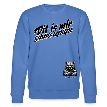 Dit is mir SCHNURZPIEPE-Unisex Bio-Sweatshirt - Blau