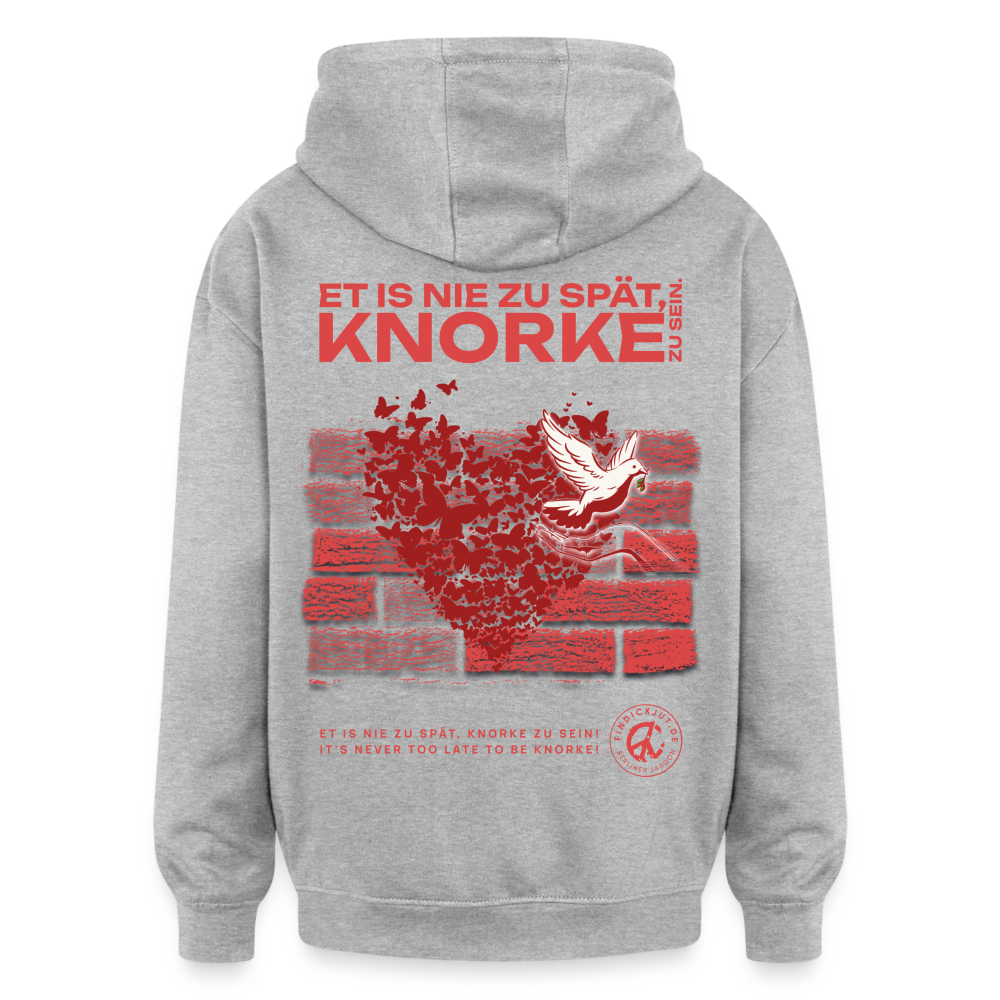 SEI KNORKE - Oversized Unisex Hoodie - Grau meliert