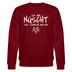 NÜSCHT FÜR SCHWACHE NERVEN-Unisex Bio-Sweatshirt mit Berliner Schnauze - Burgunderrot