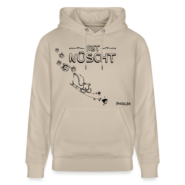 Weihnachten in Berlin 25-JIBT NÜSCHT-Unisex Bio-Hoodie II - Beige