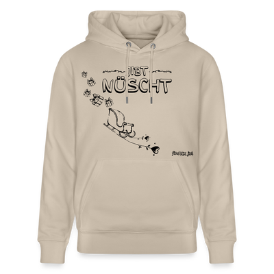 Weihnachten in Berlin 25-JIBT NÜSCHT-Unisex Bio-Hoodie II - Beige