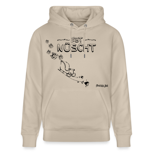 Weihnachten in Berlin 25-JIBT NÜSCHT-Unisex Bio-Hoodie II - Beige