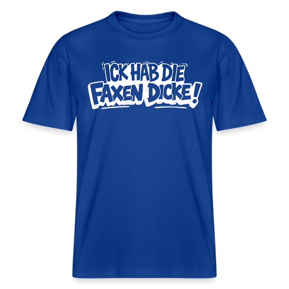 Berliner Shirt-ICK HAB DIE FAXEN DICKE-RELAXED FIT Unisex Organic T-Shirt - Dunkelblau