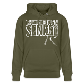 JEH MIR NICH UFFN SENKEL-Unisex Bio-Hoodie II - Khaki Grün
