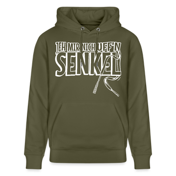JEH MIR NICH UFFN SENKEL-Unisex Bio-Hoodie II - Khaki Grün