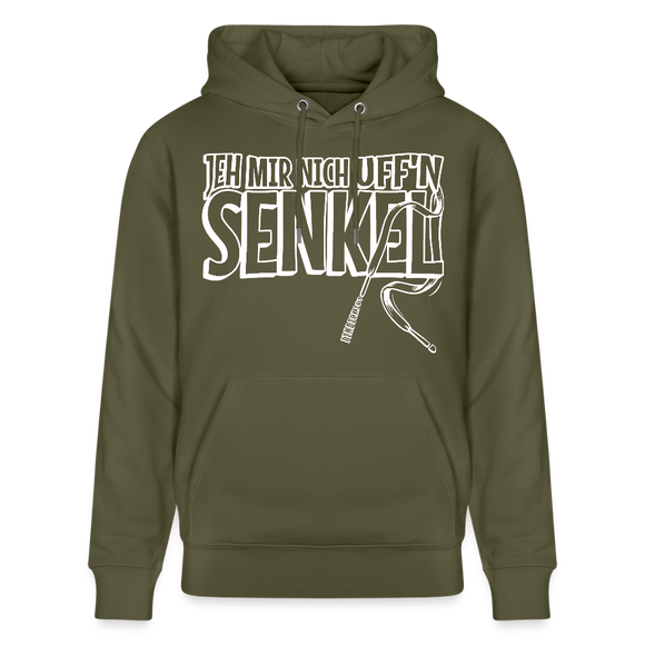 JEH MIR NICH UFFN SENKEL-Unisex Bio-Hoodie II - Khaki Grün