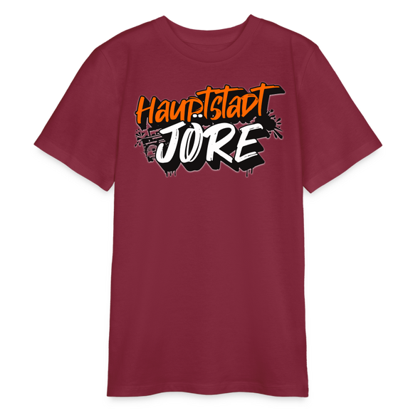 HAUPTSTADTJÖRE-Bio Teenager T-Shirt - Burgunderrot