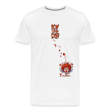 ICK LIEBE DIR-Männer Premium T-Shirt - Weiß