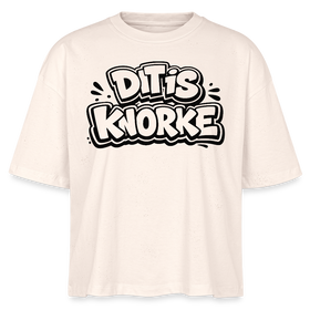 DIT IS KNORKE-Frauen Boxy Bio-T-Shirt - Naturroh