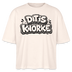 DIT IS KNORKE-Frauen Boxy Bio-T-Shirt - Naturroh