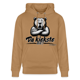 Da kiekste, wa?-Unisex Bio-Hoodie - Karamell 