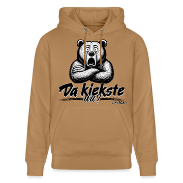 Da kiekste, wa?-Unisex Bio-Hoodie - Karamell 