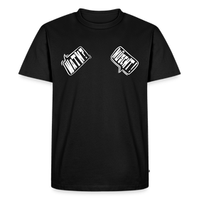 WATN? NÜSCHT!-Männer Premium BIO T-Shirt - Schwarz
