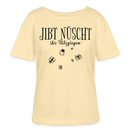 JIBT NÜSCHT IHR FLITZPIEPEN-Rundhals Frauen Bio-T-Shirt - Creme