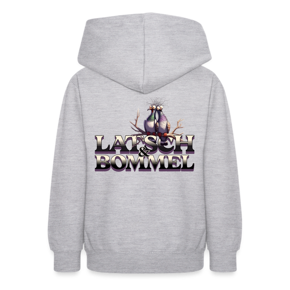 BERLINER LATSCH UND BOMMEL - Teenager Hoodie - Hellgrau meliert