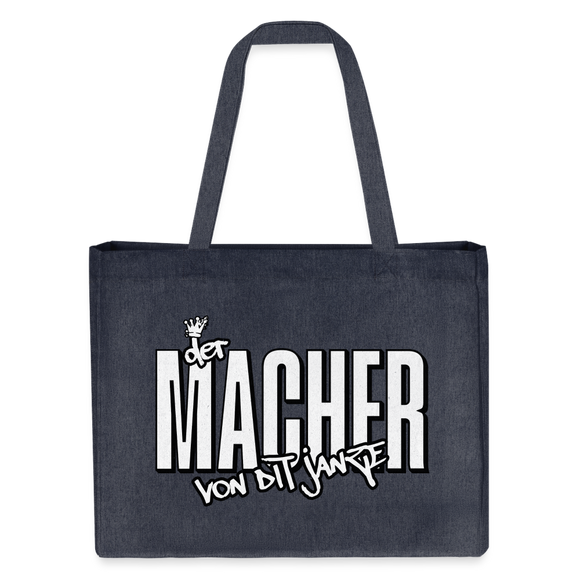 DER MACHER VON DIT JANZE -  Bio Einkaufstasche - midnight Blue