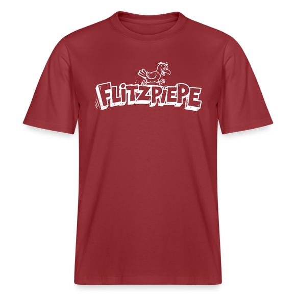 Dit Berlin Shirt-FLITZPIEPE-RELAXED FIT Unisex Bio T-Shirt - Erdrot
