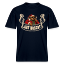 Berliner Bär zu WEihnachten-JIBT NÜSCHT- RELAXED FIT Unisex Organic T-Shirt - Navy
