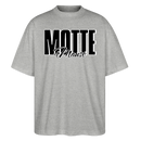 MOTTE UND MAUSI-Oversized Unisex Bio T-Shirt - Grau meliert