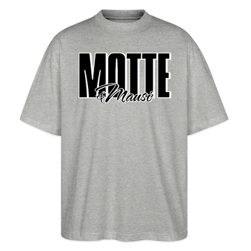 MOTTE UND MAUSI-Oversized Unisex Bio T-Shirt - Grau meliert