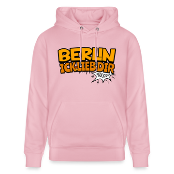 BERLIN ICK LIEB DIR - Unisex Bio-Hoodie - Hellrosa
