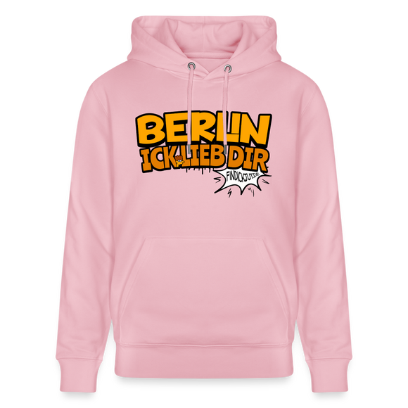 BERLIN ICK LIEB DIR - Unisex Bio-Hoodie - Hellrosa