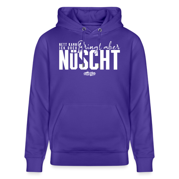 NETT KANN ICK OOCH-Unisex Bio-Hoodie - Purple Love 