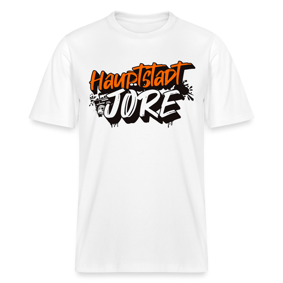 HAUPTSTADTJÖRE-Relaxed Fit Unisex Bio-T-Shirt - Weiß