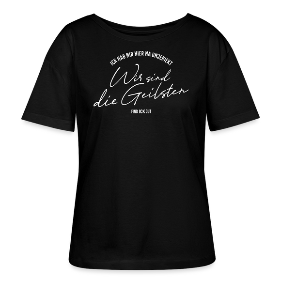 WIR SIND DIE GEILSTEN-Berlin2026-Rundhals Frauen Bio-T-Shirt - Schwarz