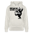 ICK MACH WAT ICK WILL-Unisex Bio-Hoodie IV - Beige meliert