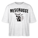 MESCHUGGE - Frauen Boxy Bio-T-Shirt - Weiß meliert