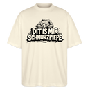 Berliner Bär-DIT IS MIR SCHNURZPIEPE-Oversized Unisex Bio T-Shirt - Naturroh