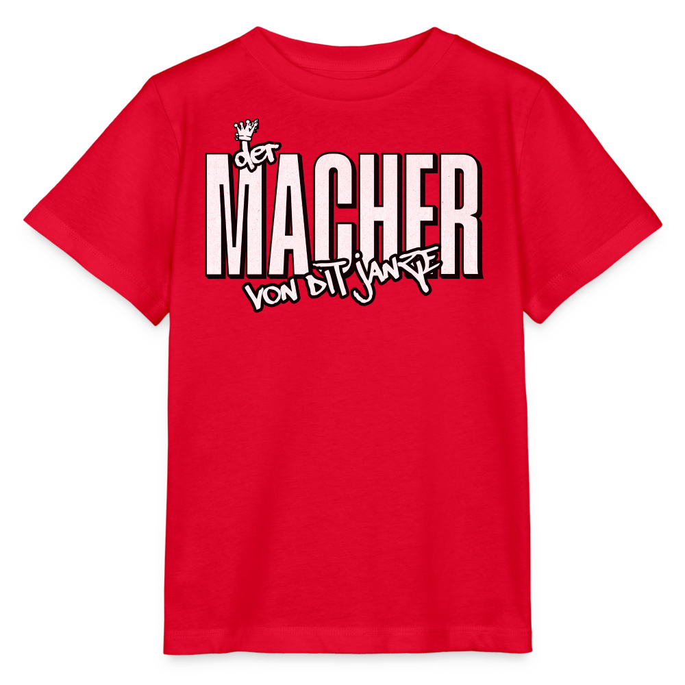 DER MACHER VON DIT JANZE - Kinder T-Shirt BIO - Rot