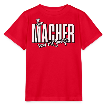 DER MACHER VON DIT JANZE - Kinder T-Shirt BIO - Rot