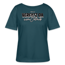 VERFATZ DA VOM JELÄNDE-Rundhals Frauen Bio-T-Shirt - Dunkles Petrol