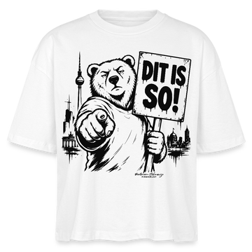 Berlin Souvenir Shirt-DIT IS SO!-Frauen Boxy Bio-T-Shirt - Weiß