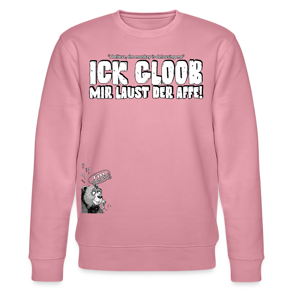 ICK GLOOB MIR LAUST DER AFFE-Unisex Bio-Sweatshirt II - Lila Traum