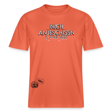 BERLINER EFFIZIENZ 'Dit Lob'-Relaxed Fit Unisex Bio-T-Shirt - Hellrot