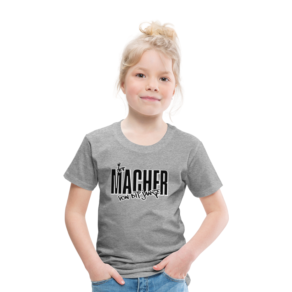 DER MACHER VON DIT JANZE - Kinder Premium T-Shirt - Grau meliert