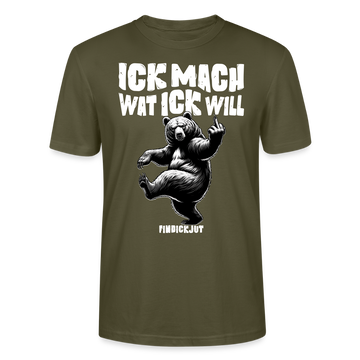 ICK MACH WAT ICK WILL-Unisex T-Shirt BIO IV - Khaki