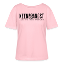 KEENE ANGST, ICK TU SIE NÜSCHT-Rundhals Frauen Bio-T-Shirt - Hellrosa