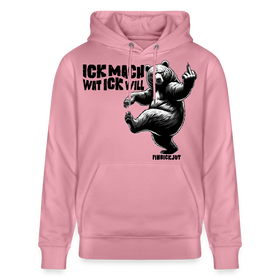 ICK MACH WAT ICK WILL-Unisex Bio-Hoodie IV - Lila Traum