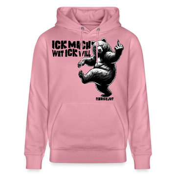 ICK MACH WAT ICK WILL-Unisex Bio-Hoodie IV - Lila Traum