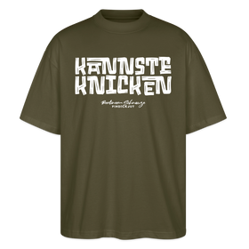 KANNSTE KNICKEN-Oversized Unisex Bio T-Shirt mit echt Berliner Schnauze - Khaki