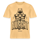 Berlin Shirt mit Schnauze-NÜSCHT-Relaxed Fit Unisex Bio-T-Shirt - Hellgelb