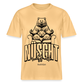 Berlin Shirt mit Schnauze-NÜSCHT-Relaxed Fit Unisex Bio-T-Shirt - Hellgelb