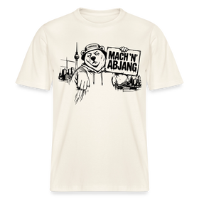 MACH 'N ABJANG- Berlin Shirt RELAXED FIT Unisex Organic T-Shirt - Naturweiß 