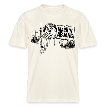 MACH 'N ABJANG- Berlin Shirt RELAXED FIT Unisex Organic T-Shirt - Naturweiß 
