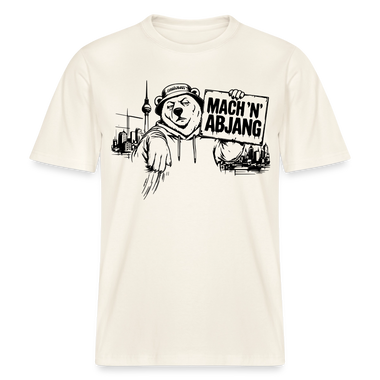 MACH 'N ABJANG- Berlin Shirt RELAXED FIT Unisex Organic T-Shirt - Naturweiß 