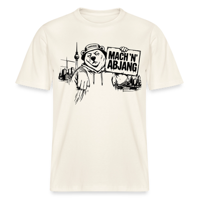 MACH 'N ABJANG- Berlin Shirt RELAXED FIT Unisex Organic T-Shirt - Naturweiß 
